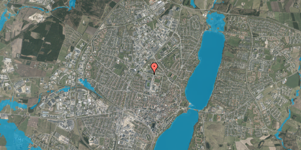 Oversvømmelsesrisiko fra vandløb på Prinsens Alle 1, 2. 16, 8800 Viborg
