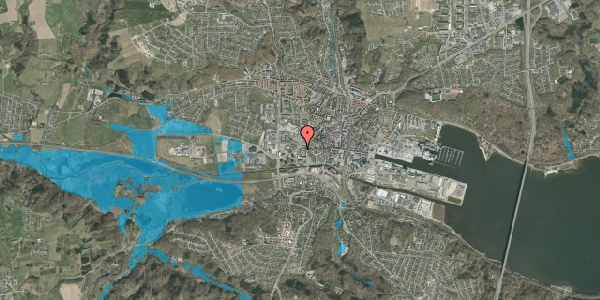 Oversvømmelsesrisiko fra vandløb på Vestre Engvej 7, 7100 Vejle