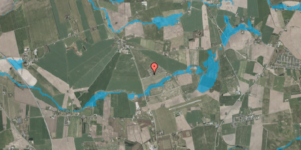 Oversvømmelsesrisiko fra vandløb på Porrevej 3, 8920 Randers NV