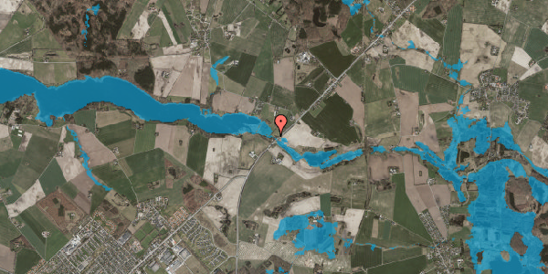 Oversvømmelsesrisiko fra vandløb på Roskildevej 321B, 4100 Ringsted