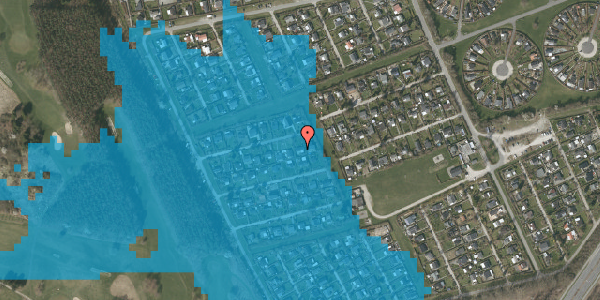 Oversvømmelsesrisiko fra vandløb på Lærkedalen 128, 2605 Brøndby