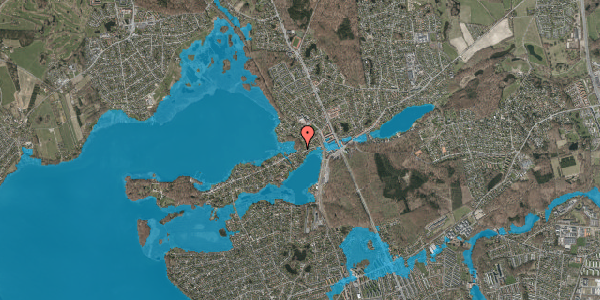 Oversvømmelsesrisiko fra vandløb på Dronninggårds Alle 24, 2840 Holte