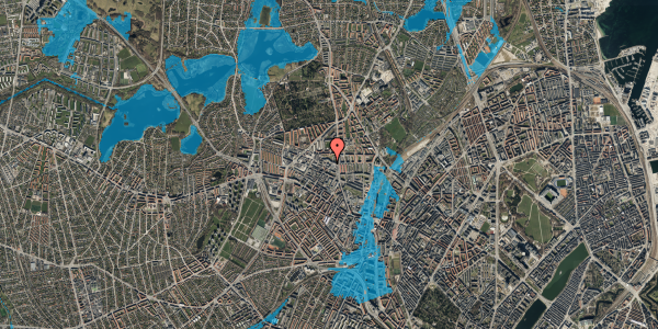 Oversvømmelsesrisiko fra vandløb på Dortheavej 3, 1. 43, 2400 København NV