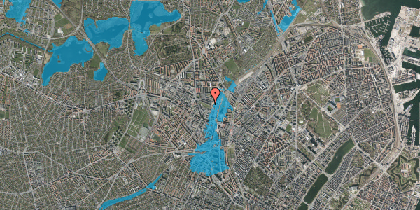 Oversvømmelsesrisiko fra vandløb på Rentemestervej 5, 3. tv, 2400 København NV