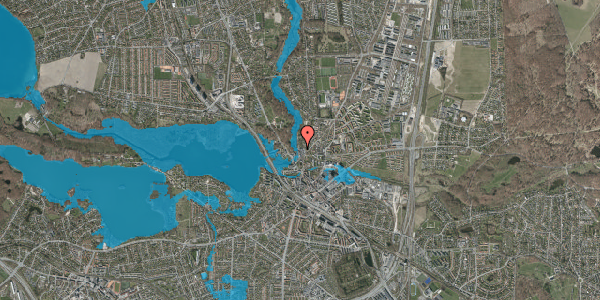 Oversvømmelsesrisiko fra vandløb på Gammel Lundtoftevej 7, 2800 Kongens Lyngby