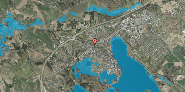 Oversvømmelsesrisiko fra vandløb på Skydebanevej 4A, 8660 Skanderborg