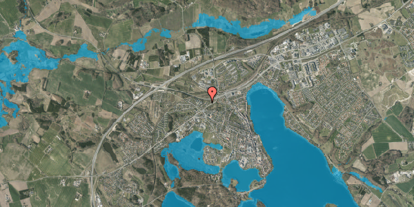 Oversvømmelsesrisiko fra vandløb på Skydebanevej 4C, 8660 Skanderborg