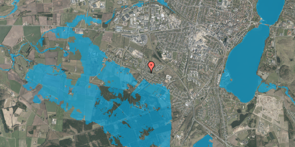 Oversvømmelsesrisiko fra vandløb på Liseborg Mark 54, 8800 Viborg