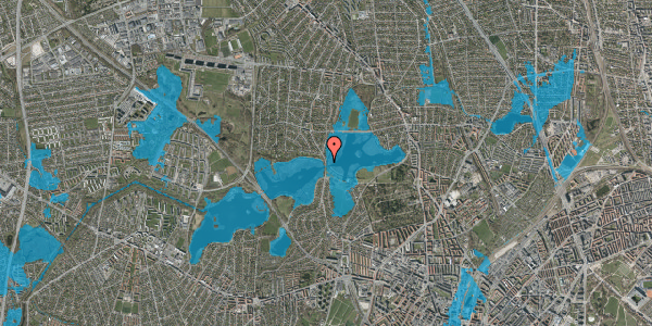 Oversvømmelsesrisiko fra vandløb på Horsebakken 90, 2400 København NV