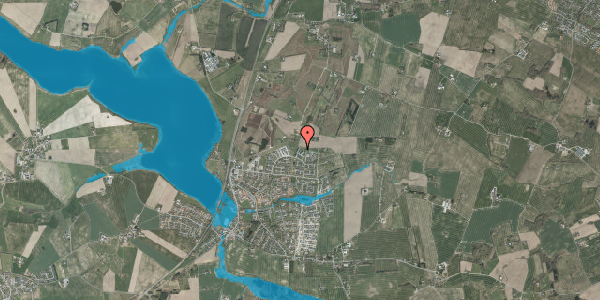 Oversvømmelsesrisiko fra vandløb på Pilevangen 49, 8355 Solbjerg