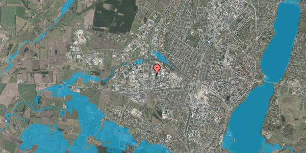 Oversvømmelsesrisiko fra vandløb på Fanøvej 7, 1. , 8800 Viborg