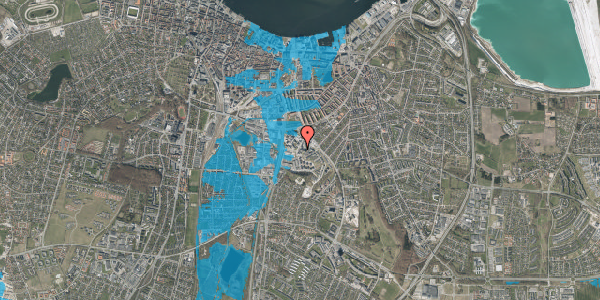Oversvømmelsesrisiko fra vandløb på Alexander Foss Gade 12, 3. 7, 9000 Aalborg