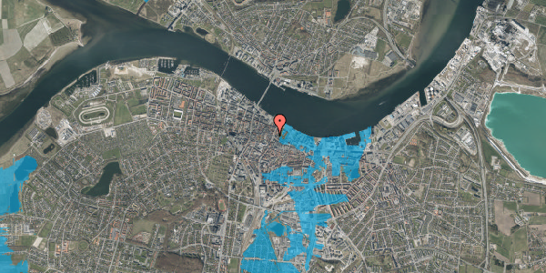 Oversvømmelsesrisiko fra vandløb på Østerågade 17, 9000 Aalborg