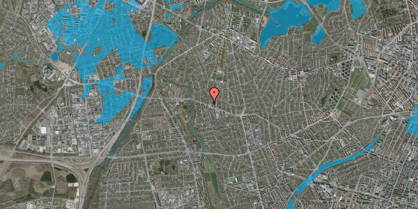 Oversvømmelsesrisiko fra vandløb på Stenløsevej 1, 2700 Brønshøj