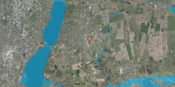 Oversvømmelsesrisiko fra vandløb på Asmild Mark 132, 8800 Viborg