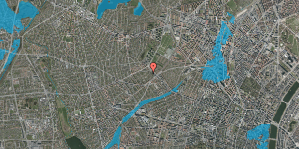 Oversvømmelsesrisiko fra vandløb på Lupinvej 21, 1. , 2720 Vanløse