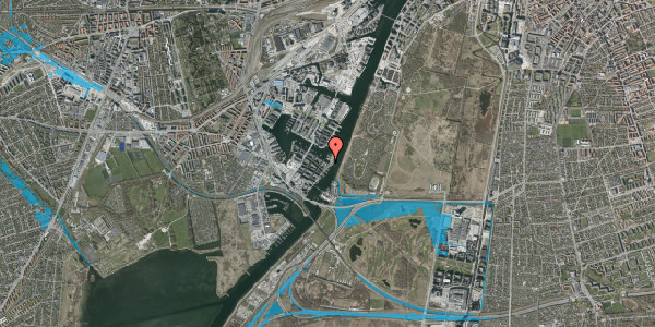 Oversvømmelsesrisiko fra vandløb på Ben Websters Vej 146, 2. 2, 2450 København SV