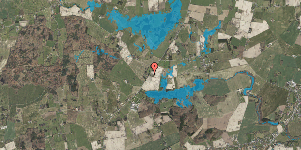 Oversvømmelsesrisiko fra vandløb på Ørbækvej 212, 5882 Vejstrup