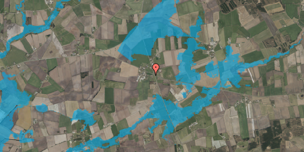 Oversvømmelsesrisiko fra vandløb på Solderupvej 55, 6240 Løgumkloster