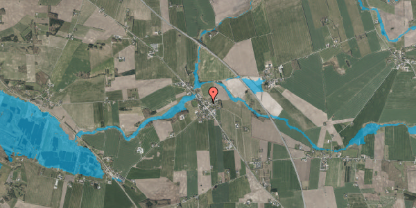 Oversvømmelsesrisiko fra vandløb på Houmarksvej 3B, 8920 Randers NV