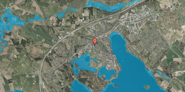 Oversvømmelsesrisiko fra vandløb på Mølleparken 12, 1. , 8660 Skanderborg