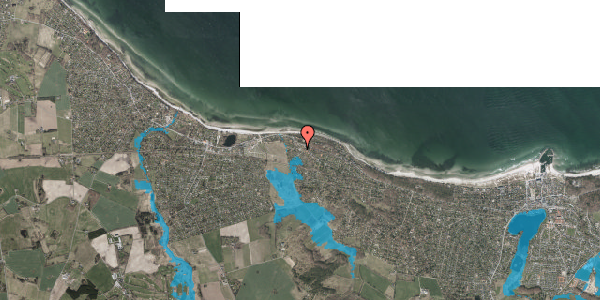 Oversvømmelsesrisiko fra vandløb på Pandehavevej 5, 3120 Dronningmølle