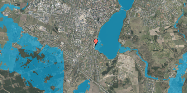Oversvømmelsesrisiko fra vandløb på Sønæshave 15, 8800 Viborg