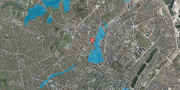 Oversvømmelsesrisiko fra vandløb på Vibevej 31, 1. , 2400 København NV
