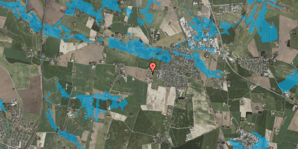 Oversvømmelsesrisiko fra vandløb på Ramsøbakken 16, 4621 Gadstrup
