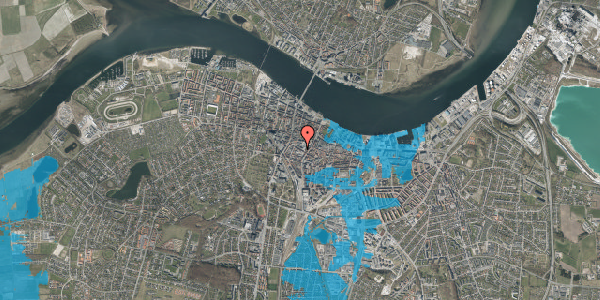 Oversvømmelsesrisiko fra vandløb på Vingårdsgade 13, 9000 Aalborg
