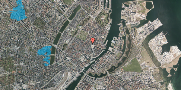 Oversvømmelsesrisiko fra vandløb på Ny Adelgade 2, 1. , 1104 København K