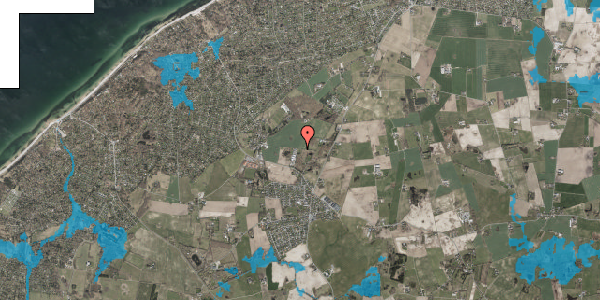 Oversvømmelsesrisiko fra vandløb på Udsholtvej 77, 3230 Græsted