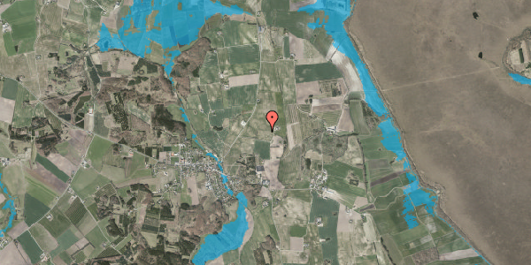 Oversvømmelsesrisiko fra vandløb på Smidievej 8B, 9574 Bælum