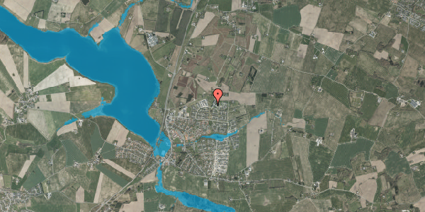 Oversvømmelsesrisiko fra vandløb på Pilevangen 19, 8355 Solbjerg