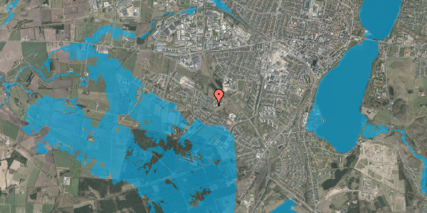 Oversvømmelsesrisiko fra vandløb på Liseborg Bakke 34, 8800 Viborg