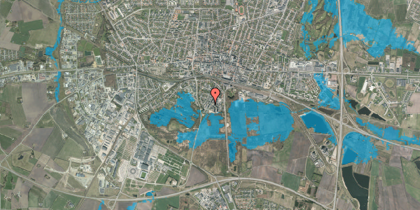 Oversvømmelsesrisiko fra vandløb på Thrigesvej 27, 3. 4, 7400 Herning