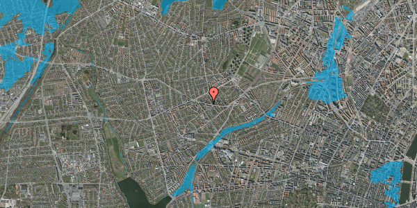 Oversvømmelsesrisiko fra vandløb på Sallingvej 66, 2720 Vanløse