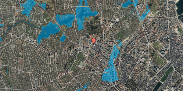 Oversvømmelsesrisiko fra vandløb på Møntmestervej 25, 3. 4, 2400 København NV