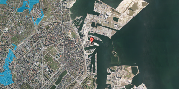 Oversvømmelsesrisiko fra vandløb på Antwerpengade 8, 2. th, 2150 Nordhavn