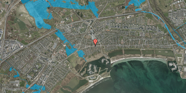 Oversvømmelsesrisiko fra vandløb på Vallensbæk Strandvej 237, 2665 Vallensbæk Strand