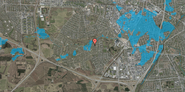 Oversvømmelsesrisiko fra vandløb på Vængedalen 727, 2600 Glostrup