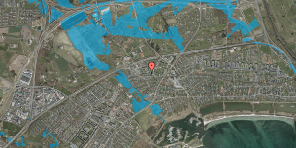 Oversvømmelsesrisiko fra vandløb på Amalieparken 41, 3. 3, 2665 Vallensbæk Strand