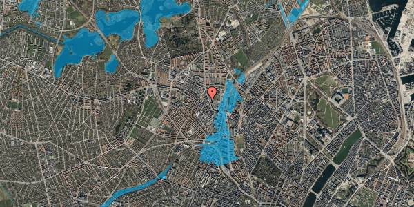 Oversvømmelsesrisiko fra vandløb på Blytækkervej 6, 1. 5, 2400 København NV