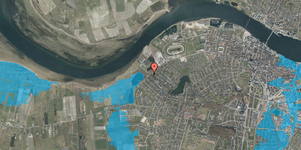 Oversvømmelsesrisiko fra vandløb på Mølholmsvej 29, 9000 Aalborg