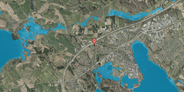 Oversvømmelsesrisiko fra vandløb på Radisevej 65, 8660 Skanderborg
