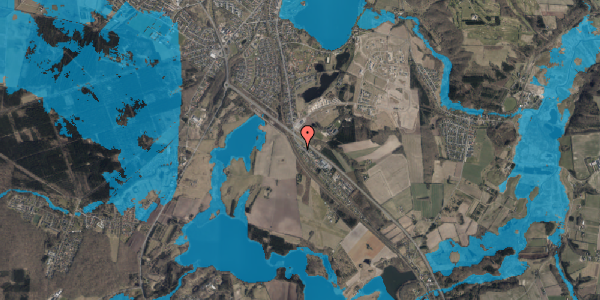 Oversvømmelsesrisiko fra vandløb på Rødtjørnen 1F, 8800 Viborg