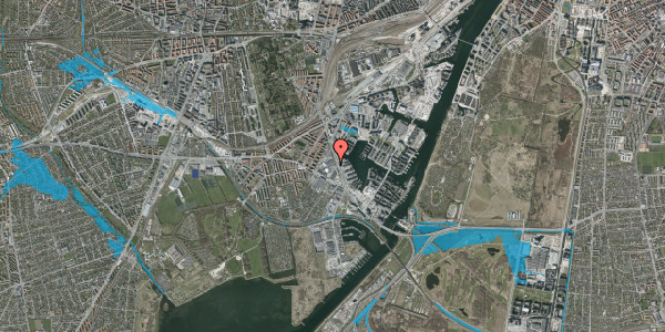 Oversvømmelsesrisiko fra vandløb på Borgmester Christiansens Gade 51E, 2450 København SV