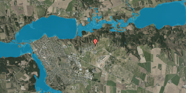 Oversvømmelsesrisiko fra vandløb på Kildebjerg Skovvej 72, 8680 Ry