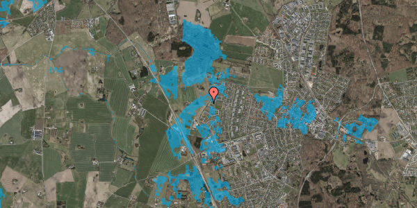 Oversvømmelsesrisiko fra vandløb på Møllemoseparken 115, 3450 Allerød