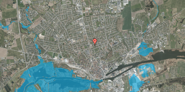 Oversvømmelsesrisiko fra vandløb på Ny Vinkelvej 8, 8930 Randers NØ